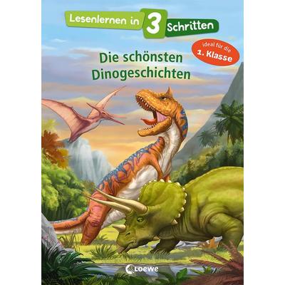 Lesenlernen in 3 Schritten - Die schönsten Dinogeschichten, Gebundene Ausgabe von , Loewe