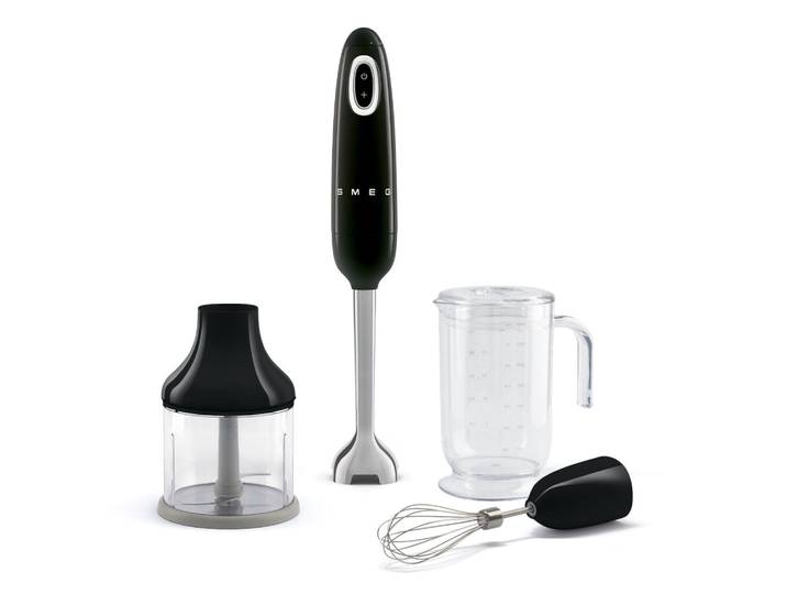 Smeg - Staafmixer Zwart Jaren 50 Staafmixer met accessoires