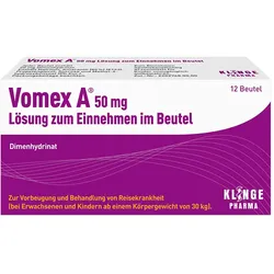 Vomex A® Lösung 50 mg 12 St