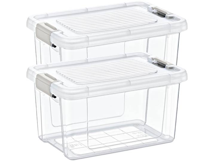 2er-Set Vorratsbox, 1250ml, transparent