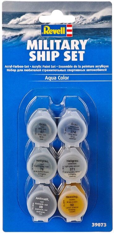 Set de peinture Aqua Color Military Ship - Revell
