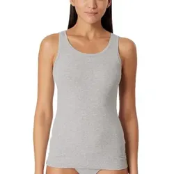 Schiesser Pure Rib Organic Cotton Top Grau 36 Damen
