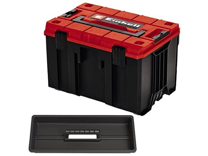 Original Einhell Mallette de rangement E-Case M E-Case System max. 90 kg 44 x 33 x 29 cm mallette pour accessoires et outils empilable extensible