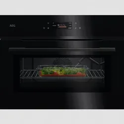 AEG 8000 MealAssist Einbau-Kompaktbackofen / WLAN-fähig / Mikrowelle / Emaille-Beschichtung / Schwarz NKK8N621B