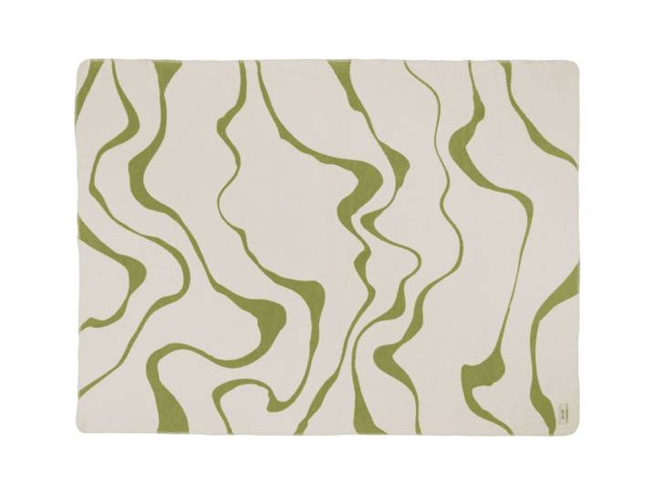 Plaid en coton 200 x 150 cm - vert matcha.