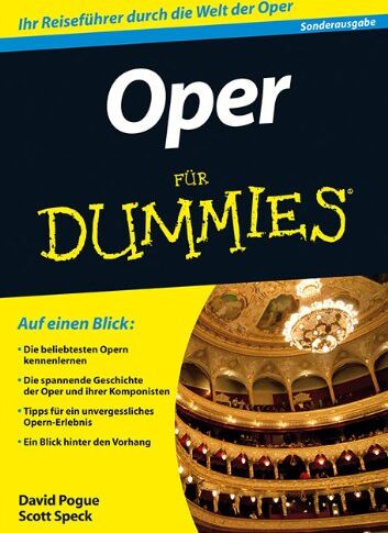 David Pogue - Oper für Dummies (Fur Dummies) - Preis vom 04.10.2026 03:51:26 h