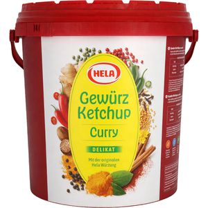 Hela Ketchup Gewürzketchup Curry delikat, im Eimer, 10 kg