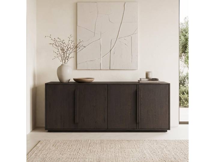 Enfilade en bois foncé de chêne 185 cm - Oria