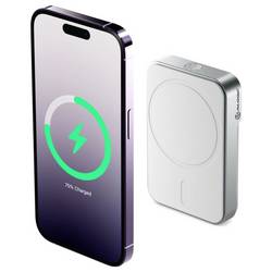 Alogic Matrix Universal Magnetic Powerbank 5000 mAh Magsafe Li-Ion USB-C® Weiß MSPB5KWH