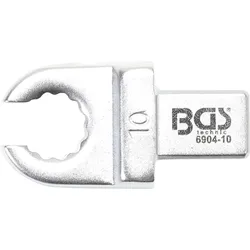 BGS Einsteck-Ringschlüssel offen 10 mm Aufnahme 9 x 12 mm - 6904-10