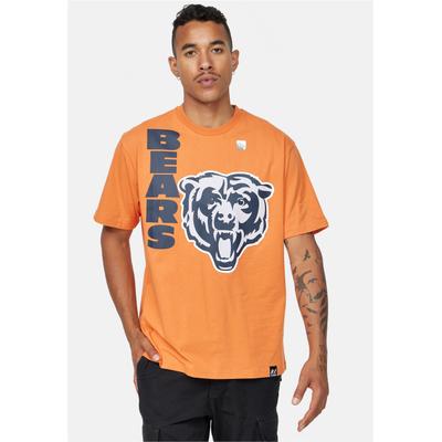 T-Shirt RECOVERED "NFL Bears Relaxed", Herren, Gr. L, orange, 100% Baumwolle, bedruckt, normal, Rundhals, Shirts T-Shirt, für alle Chicago Bears-Fans