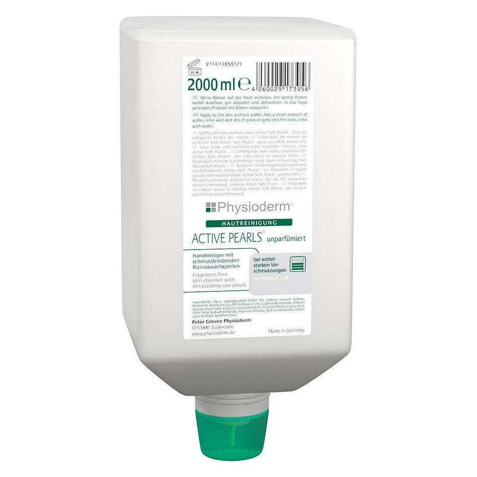 Physioderm ACTIVE PEARLS unparfümiert Handreiniger 2,0 l (Flüssigseife, 2000 ml) (13850003)