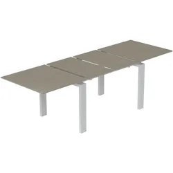 Pöttker, Tischplatte, Ausziehtischführung BASIC SYNCHRON mit Bremse,Auszugslänge 1567 mm,verzinkt