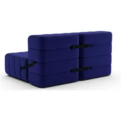 Curt Zweisitzer Modulsofa JET Blau