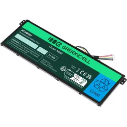 GreenCell AC52 (3 Zellen, 2100 mAh), Notebook Akku, Schwarz