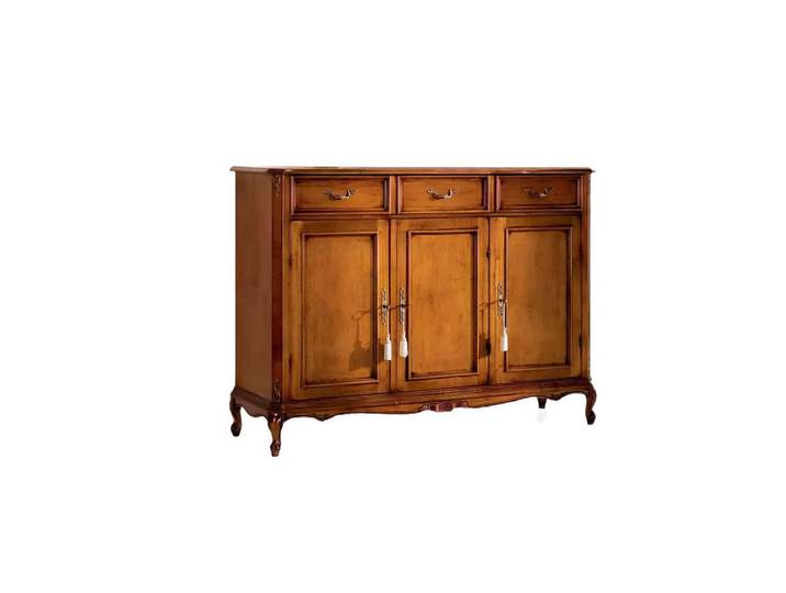 Xlmoebel Sideboard Braunes Holz-Sideboard im klassischen Design für gemütliche Räume (Sideboard, Sideboard), Hergestellt in Europa