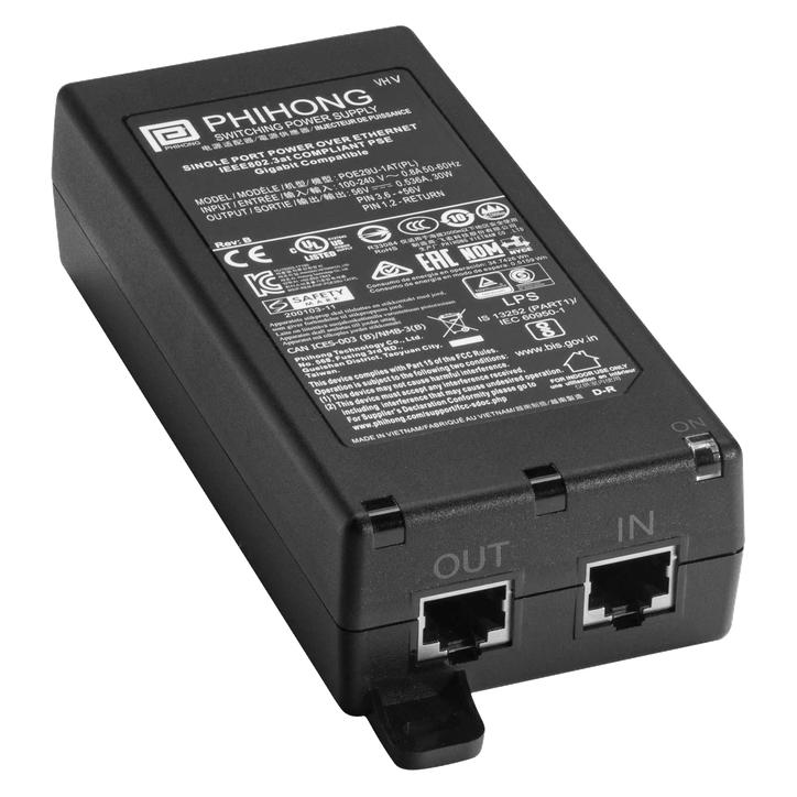 Cradlepoint PoE Injector 56V 30W 802.3at w/1.8M C13 (802.3at (PoE+), 30 W) (170877-001)