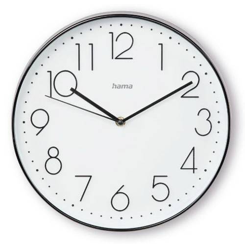 Hama 00185873 Quarz Wanduhr 30cm x 300mm x 300mm x 40mm Schwarz