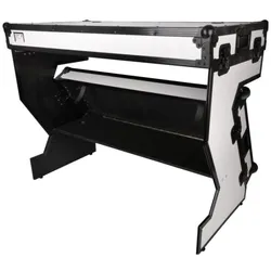 Showgear Portable Z-Style Table White, DJ Möbel, Weiss