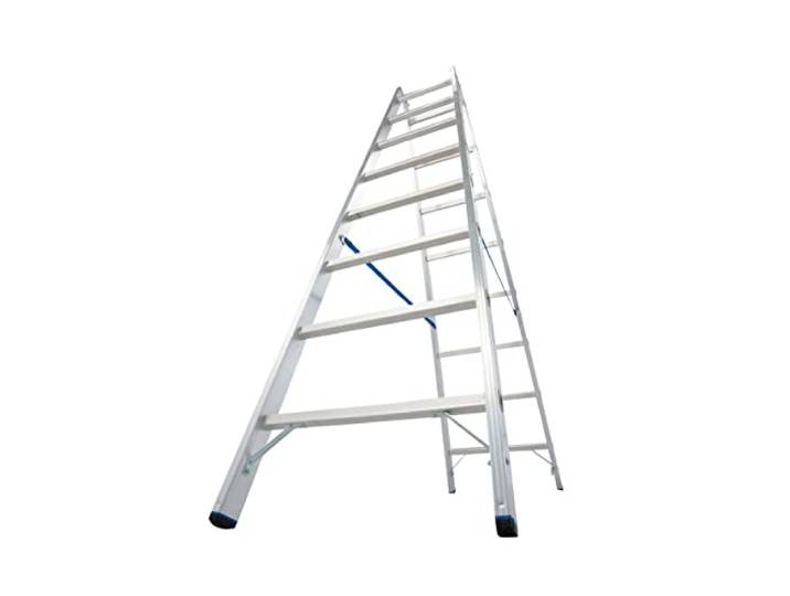 KRAUSE leb920 doppelte Leiter mit 2 x 8 Leiter, 2.2 m Höhe Leiter Trittstufe, 3.55 m Höhe