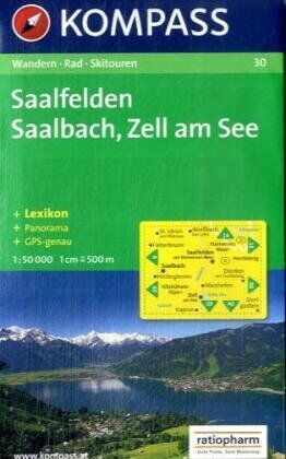 Saalfelden, Saalbach, Zell am See: Wander-, Bike- und Skitourenkarte. Mit Panorama. GPS-genau. 1:50.000 - Preis vom 09.10.2026 07:28:09 h