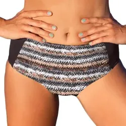 Wiki Puerto Rico Swim Midi Shape Braun gemustert 36 Damen