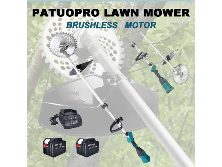 PATUOPRO tondeuse à gazon électrique sans brosse coupe-bordures coupe-herbe taille coupe outils électriques de jardin pour batterie Makita 18V
