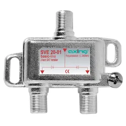 Axing SVE20-01 2-fach SAT-Verteiler, 5 - 2400 MHz SVE02001 SVE 20-01