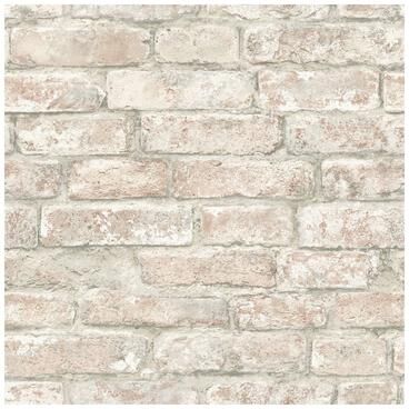 InHome White Washed Denver Brick Peel & Stick W - 198in x 20.5in x 0.025in