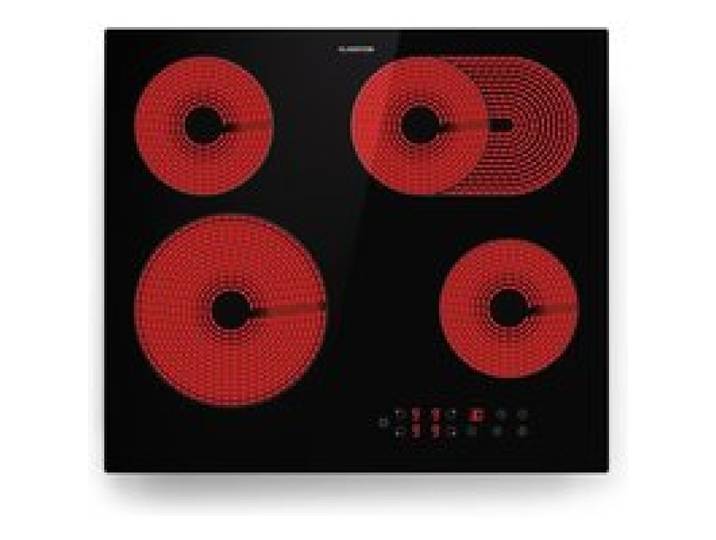 Klarstein Virtuosa 4 table de cuisson 60 cm 6600 W Dual zone Plus zone Minuterie vitrocéramique