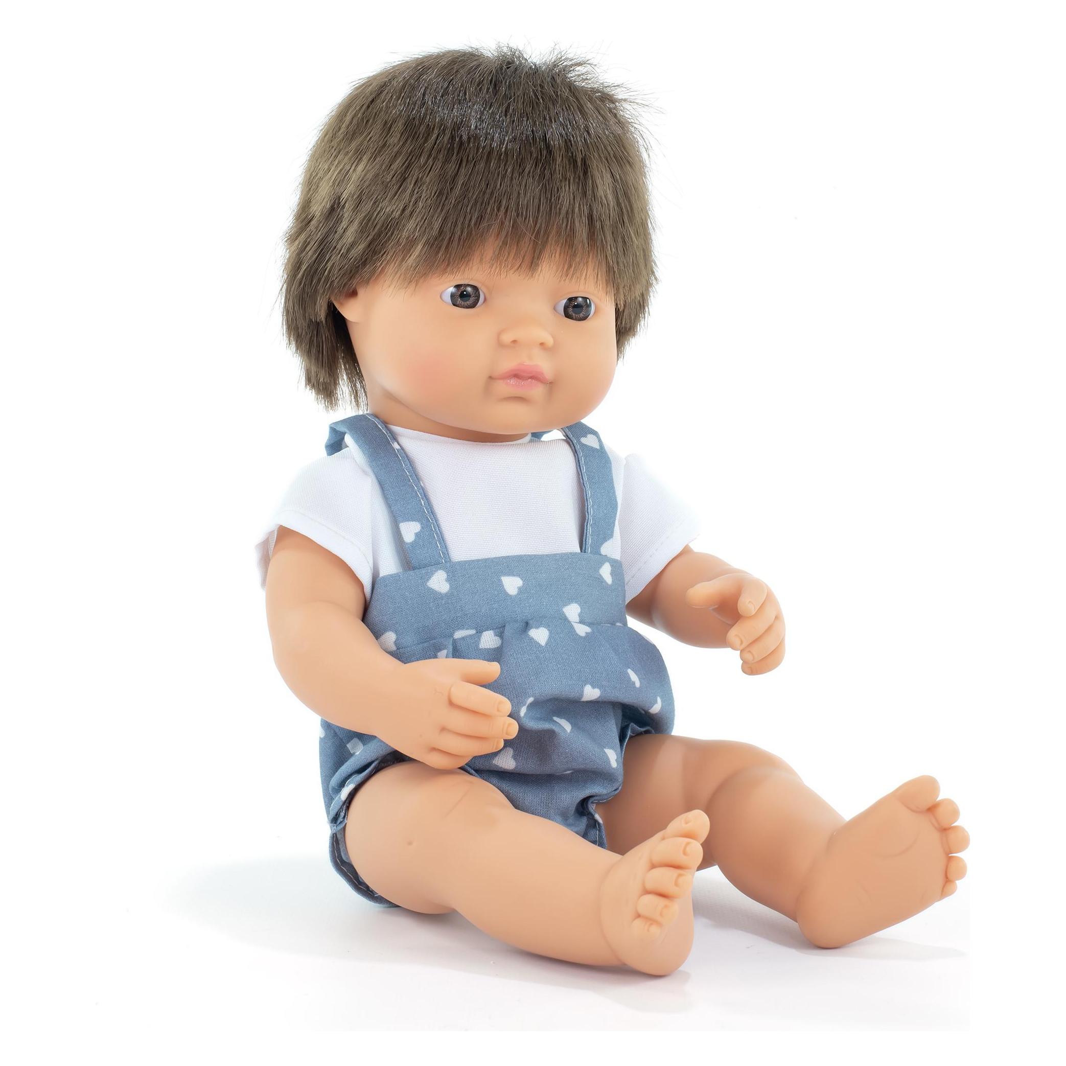 Miniland PUPPE JUNGE BRAUNH. 38CM MF&M (58954047)
