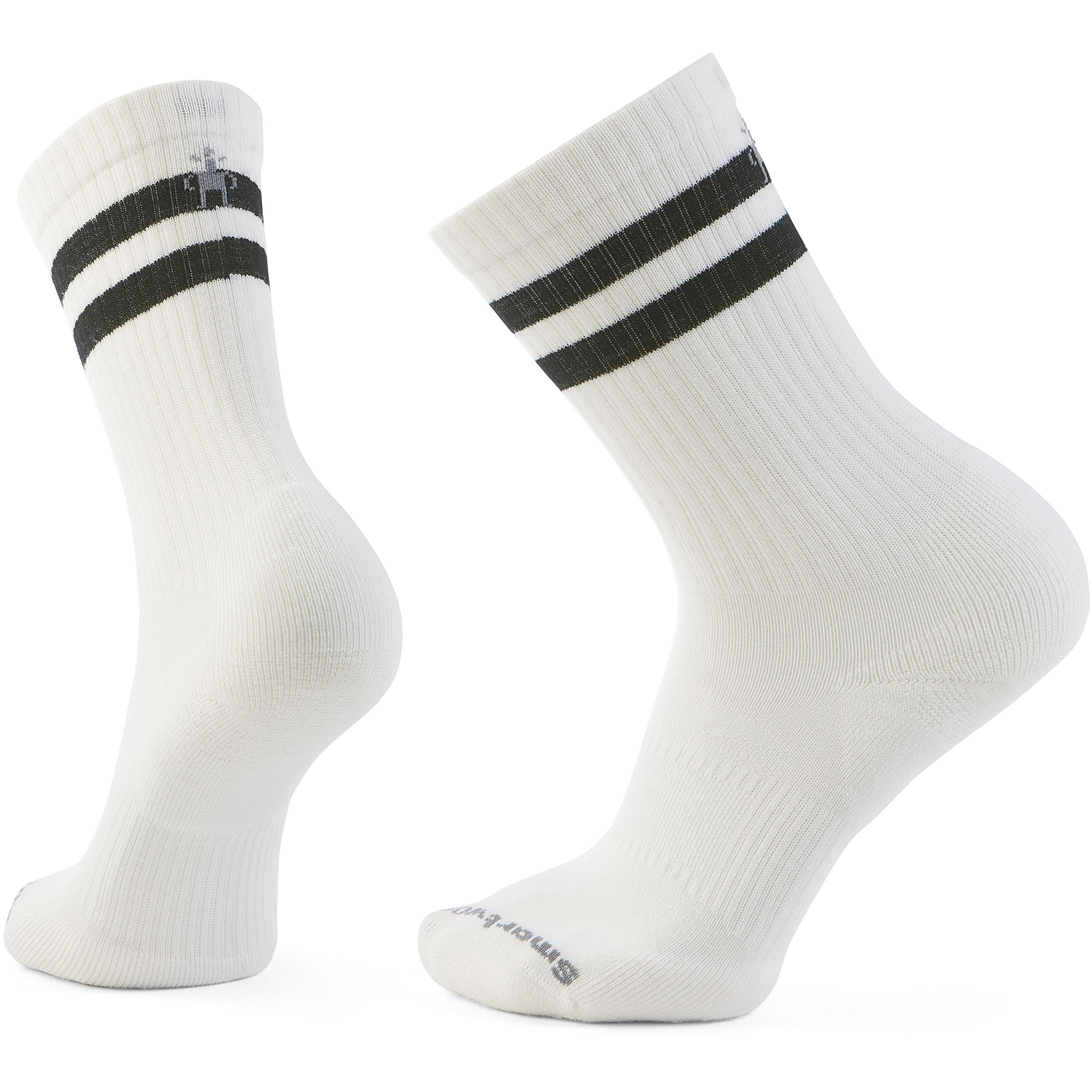 Smartwool Everyday Athletic Striped Crew Freizeitsocken weiss Größe 46 Lifestyle Elastisch Merinowolle