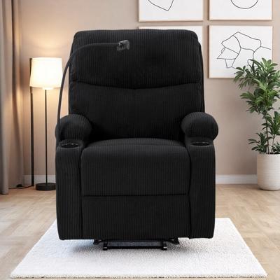 Wingback Rocking Chair with Gentle Rocking Motion & Padded Armrests for Nursery, Living Room & Bedroom