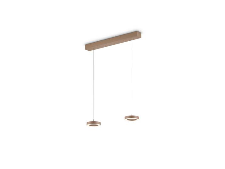 GKS Knapstein Led-Pendelleuchte, Sandfarben, Metall, rund, 70x170 cm, LED-Leuchtmittel austauschbar, Lampen & Leuchten, Innenbeleuchtung, Hängelampen, Pendelleuchte