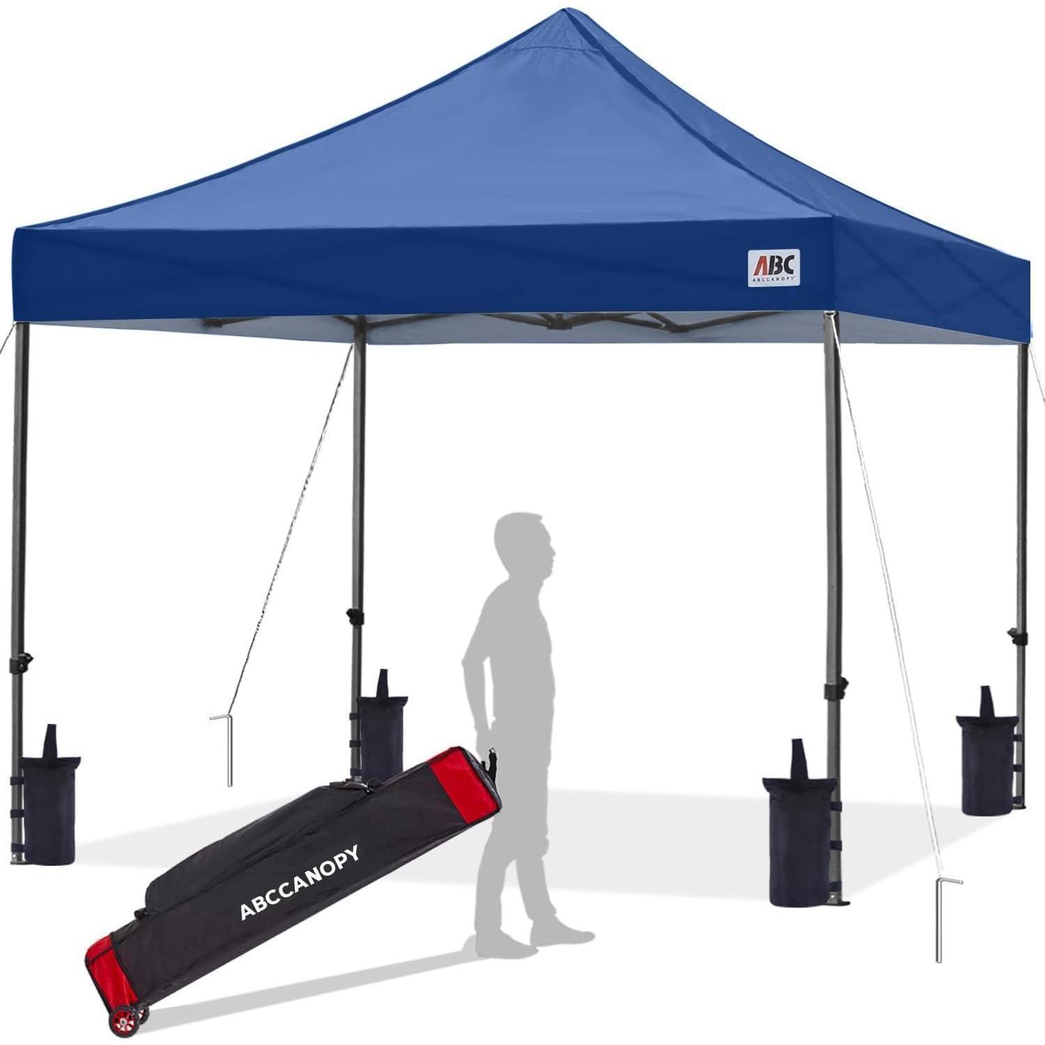 Pavillon Pop-up Gartenzelt 2,5x2,5M Marineblau Wasserdicht mit Zubehör