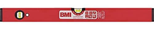 BMI Waterpas SUPERSTAR, 200 cm, aluminium, roterend, nauwkeurigheid ± 0,5 mm/m, met magnetische indicator