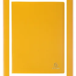 Exacompta 8529E 20x Sichtmappe A4 aus flexiblem Polypropylen, opak, 20 Hüllen - Gelb
