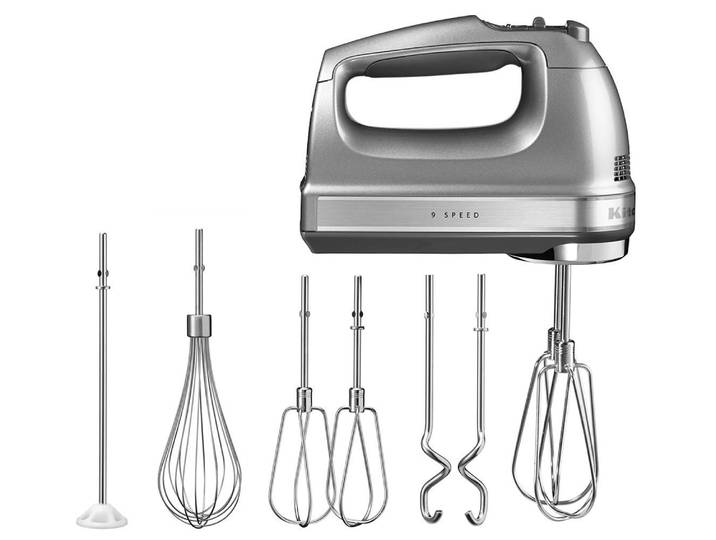 KitchenAid Handmixer 5KHM9212ECU CONTOUR SILVER, 85 W, 9 Stufen