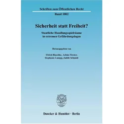 Sicherheit statt Freiheit?, Fachbücher von Achim Förster, Ulrich Blaschke, Stephanie Lumpp