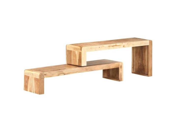 Set Meubles TV - ARMOIRES TV - (2 pcs) - Bois d'acacia massif 120x30x23 cm T684