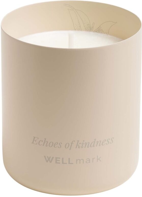 Bougie parfumée personnalisable 210 g en cire de soja Wellmark Ecru