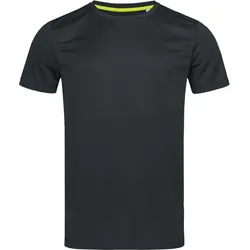 Stedman Herren 'Bird eye' Sport Shirt T-Shirt ST8400 black opal L