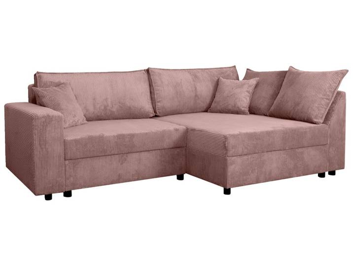 Z2 Ecksofa BREMEN, rosa, Cord