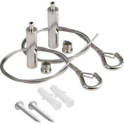 Deko Light 930713 Seilabhängung für Tri Proof Basic Hochvolt-Schienensystem-Komponente Seilabhängung Silber