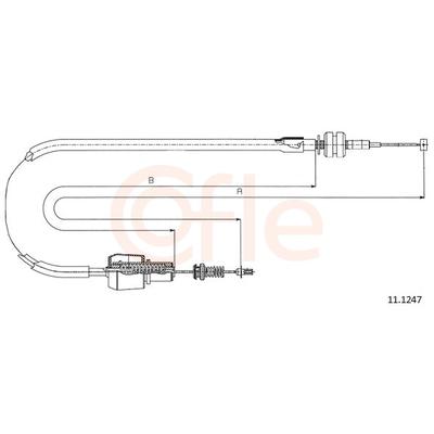 COFLE Gaszug 111247 für Opel