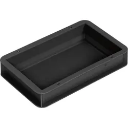 ESD Behälter BL, Griffleisten, schwarz, 300 x 200 x 56 mm