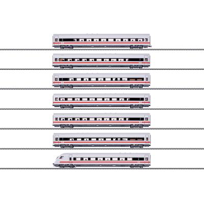 Personenwagen MÄRKLIN "ICE-Wagen-Set m.7 Wagen DB AG - 42930", weiß, Modelleisenbahn-Fahrzeuge, Kinder, Kunststoff, Metall, mit Licht und Geräuschelektronik