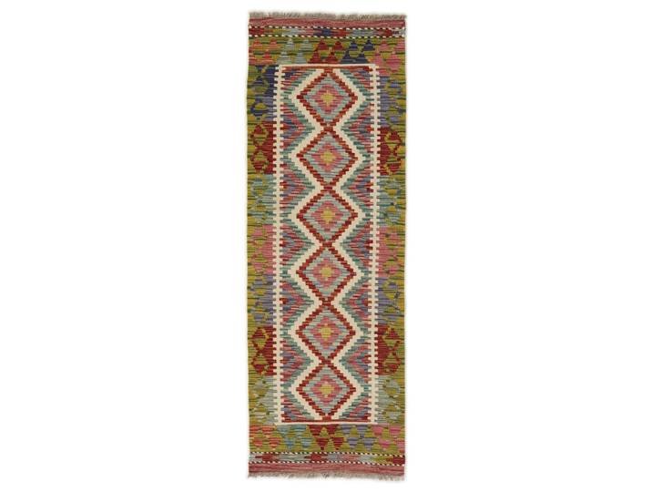 Kelim Afghan Teppich 55x159 Handgewebt Orientteppich Läufer Wolle