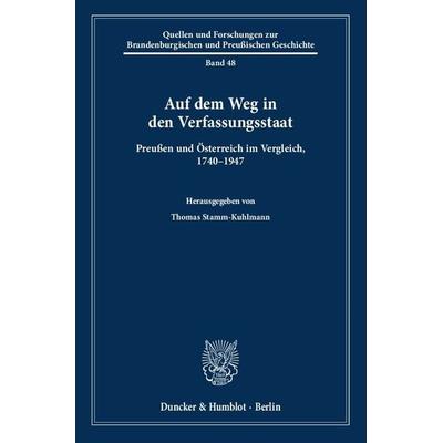 Auf dem Weg in den Verfassungsstaat., Taschenbuch von , Duncker & Humblot, 978-3-428-15346-6