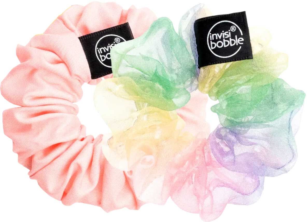 INVISIBOBBLE Sprunchie Original Retro Dreamin' Hue-Man Lovek Hair Rings x2